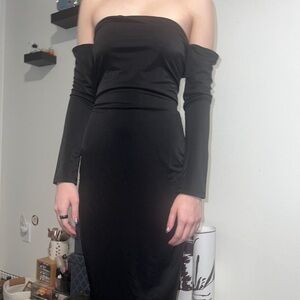 Black Off-Shoulder Dress